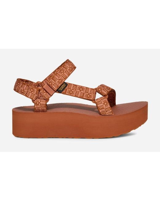 Teva Brown Flatform Universal Sandals