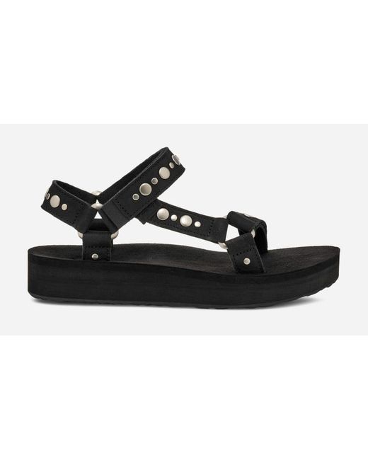 Teva Black Midform Universal Studded Sandals