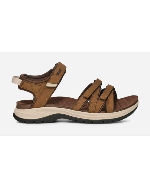 Teva Black Tirra Sport Leather Hiking Sandals