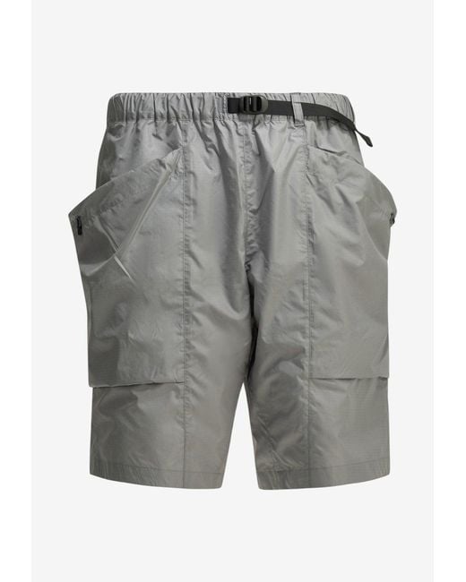 Goldwin Gray Rip-Stop Technical Track Shorts for men