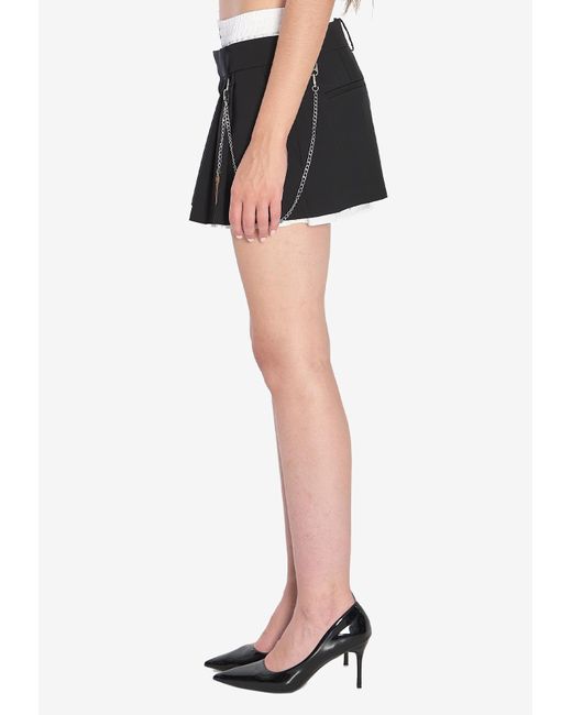Alexander Wang Black Wool Blend Miniskirt