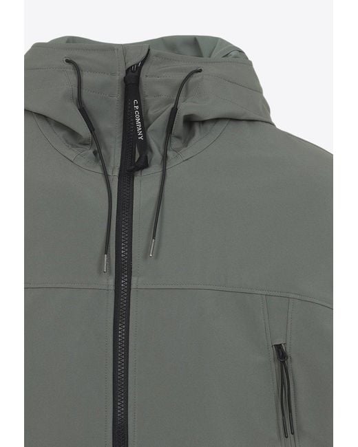 C P Company Gray Shell-R Goggle Waterproof Jacket for men