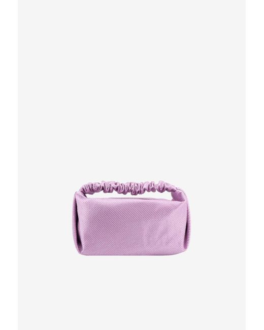 Alexander Wang Pink Mini Scrunchie Beaded Top Handle Bag