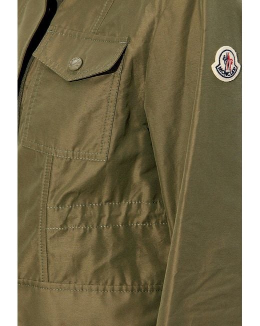 Moncler Green Ilo High-Neck Field Jacket