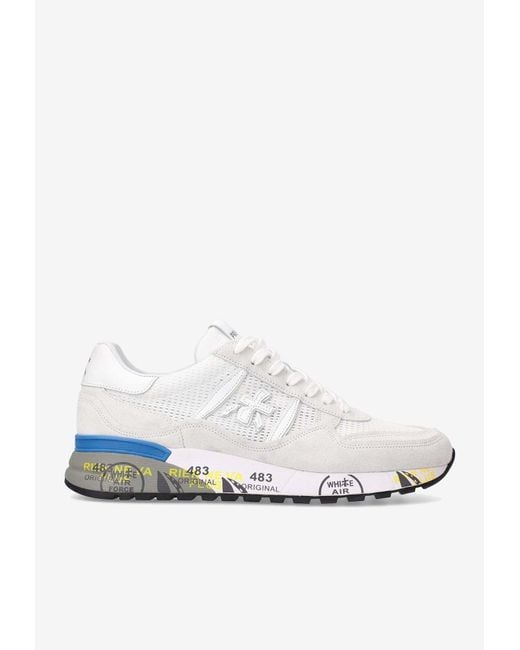 Premiata Landeck 6213 Low-top Sneakers in White for Men | Lyst