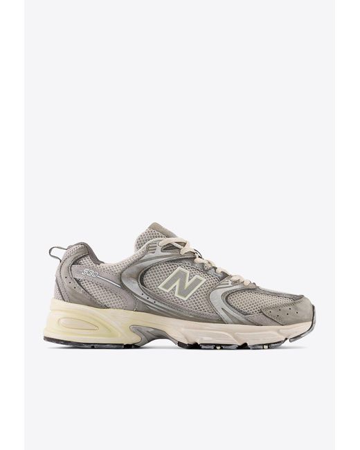 New Balance Gray 530 Low-Top Sneakers