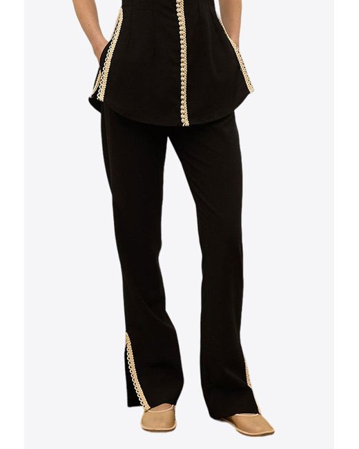 Abadia Black Sophia Tailored Pants