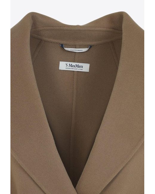 Max Mara Natural Messi Wool Overcoat