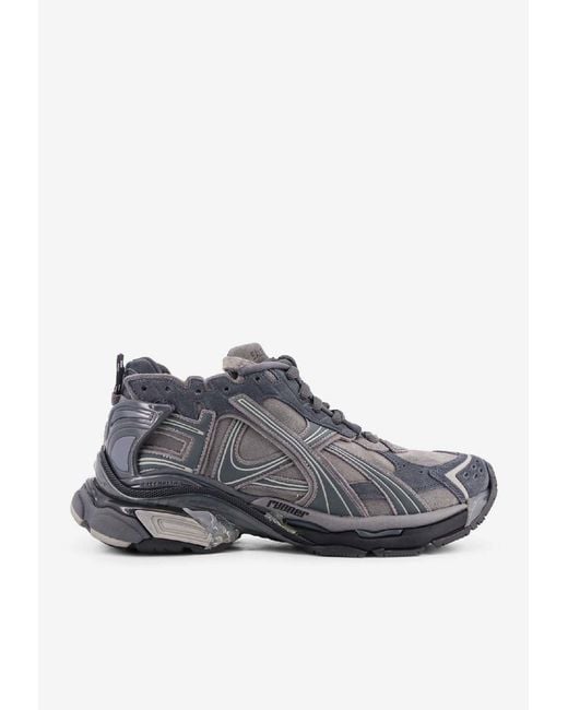 Balenciaga Gray Runner Low-Top Sneakers for men