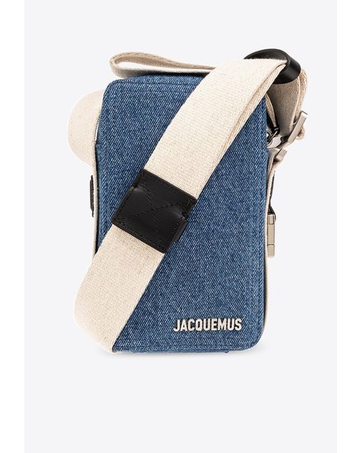 Jacquemus Blue Le Cuerda Vertical Denim Shoulder Bag for men