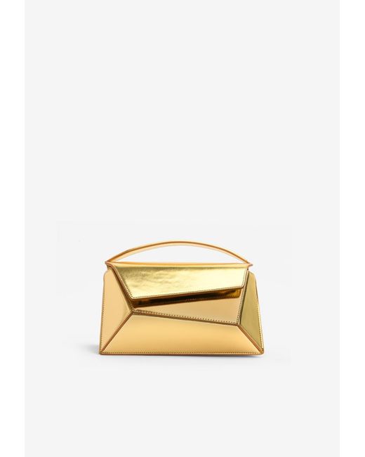 Mlouye Metallic Small Naomi Top Handle Bag