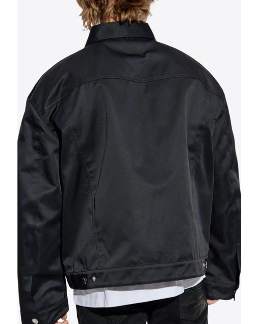 DSquared² Black Ever Jean D2 Overshirt for men