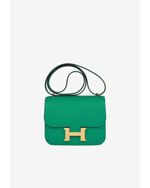 Hermès Green Constance 18 In Vert Jade Epsom Leather With Gold Hardware