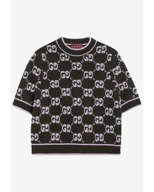 Gucci Black Monogram Crewneck Sweater