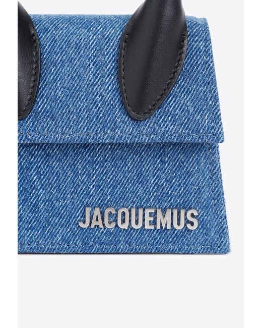 Jacquemus Blue Mini Chiquito Homme Top Handle Bag for men