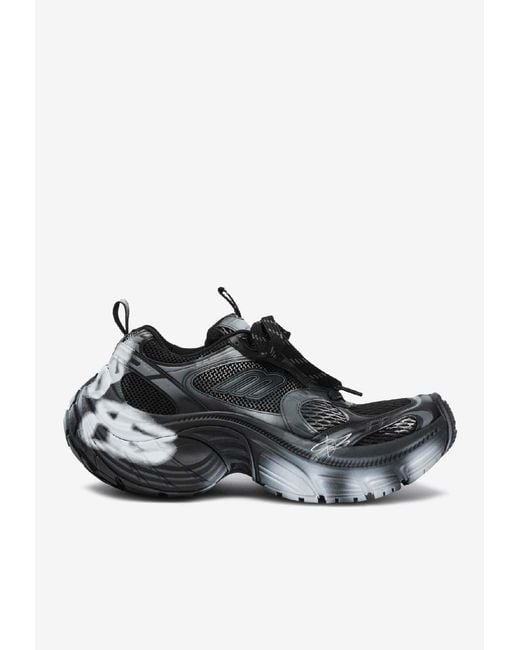 Balenciaga Black 6Xl Spray-Effect Sneakers for men