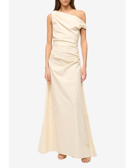 chinese dress ladies STAUD, Phare Silk Dress in Ivory, Size 0