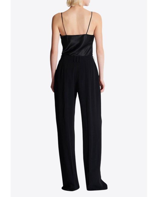 Balmain Black Tailored Crepe Pants