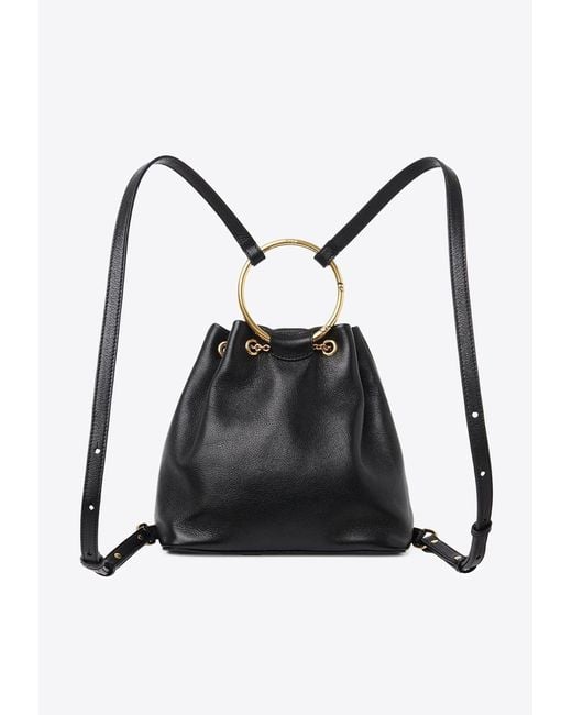 Chloé White Small Bracelet Leather Backpack