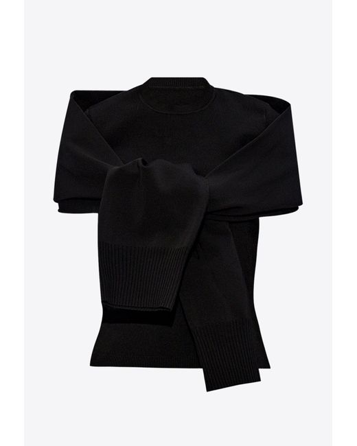 Jacquemus Black Le Haut Rica Knitted Top