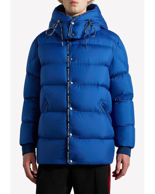 Moncler Synthetic Amarante Down Jacket With Jacquard Logo Lining in ...