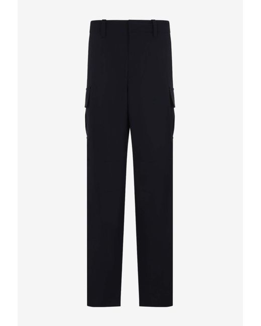 BOTTEGA VENETA Midnight blue wool cargo pant BOTTEGA VENETA Midnight blue wool cargo pant