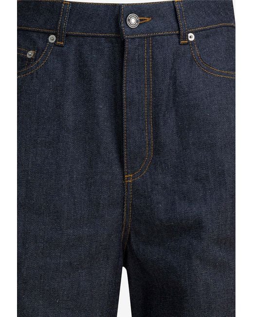 Givenchy Blue Raw Cocoon Jeans