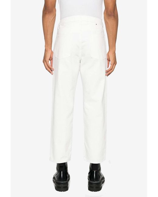 Golden Goose Deluxe Brand White Star Stud Straight-Leg Jeans for men