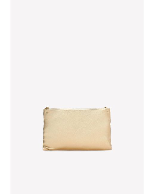 Dolce & Gabbana Natural Small Devotion Soft Crossbody Bag