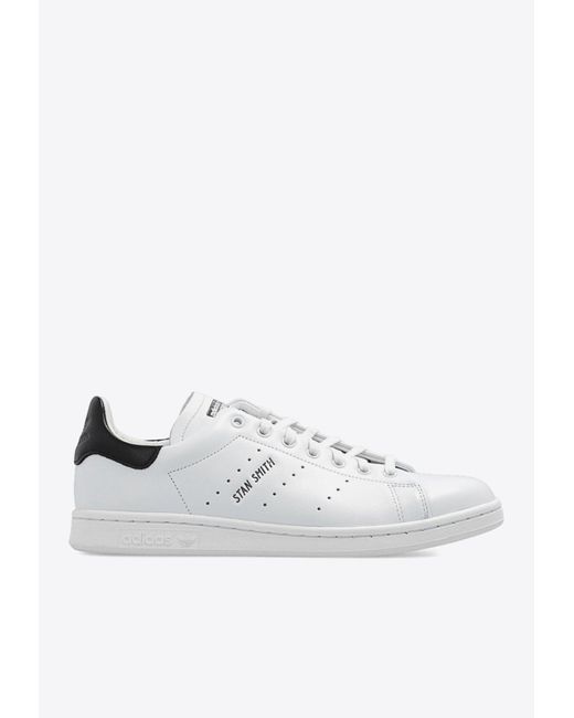Adidas Originals White Stan Smith Leather Low-Top Sneakers for men