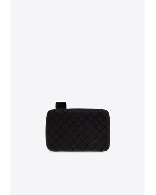Bottega Veneta Black Tech Rubber Messenger Bag for men