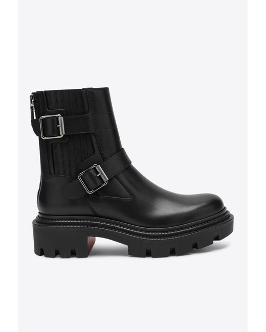 Christian Louboutin Black Biker Boots