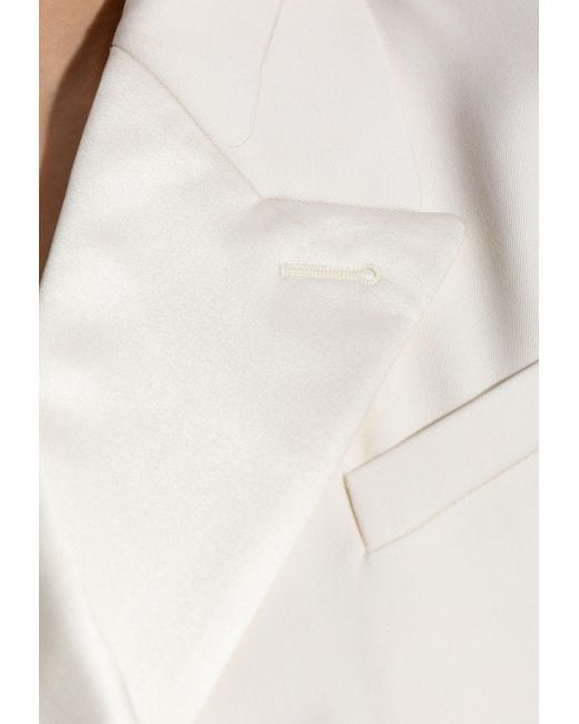 Givenchy White Double-Breasted Blazer