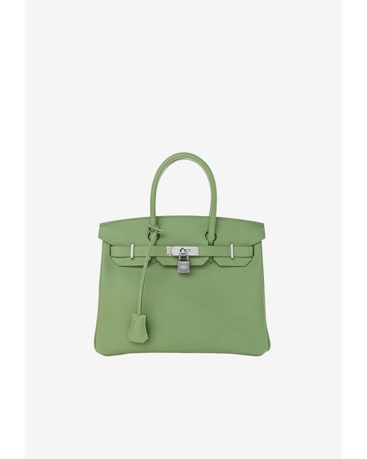 Hermès Green Birkin 30 Top Handle Bag