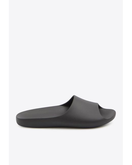The Row White Ama Flat Slides