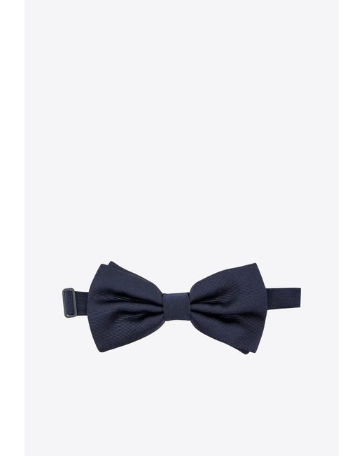 Dolce & Gabbana Blue Adjustable Silk Bow Tie for men