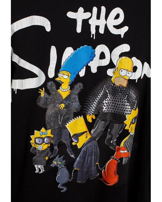 Balenciaga Black X The Simpsons Bomber Jacket for men
