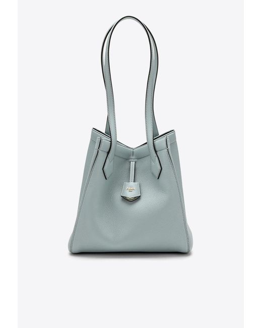 Fendi Blue Medium Origami Convertible Shoulder Bag