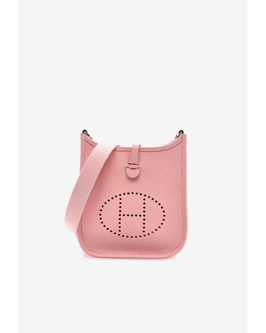 Hermès Pink Mini Evelyne 16