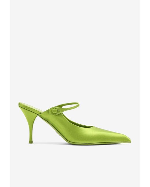 Prada Green Heeled Shoes