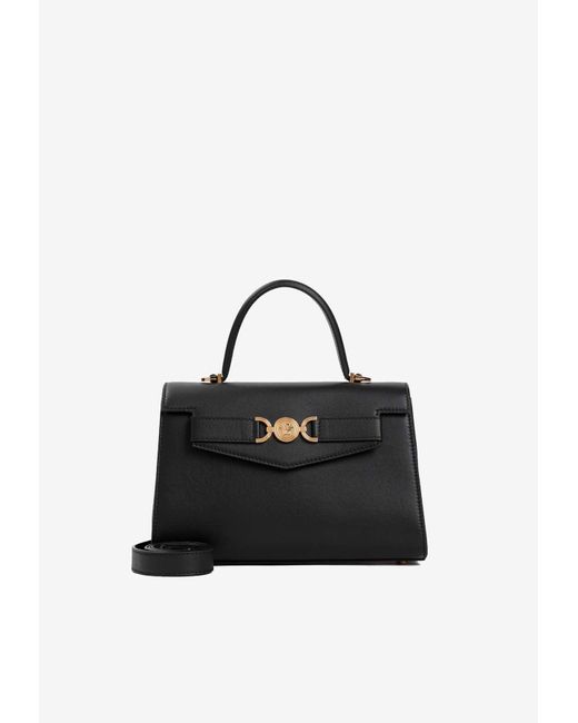 Versace Black Medium Medusa'95 Top Handle Bag