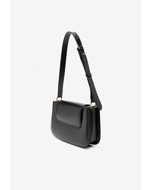 Ami Paris Paris Leather Shoulder Bag in White Lyst