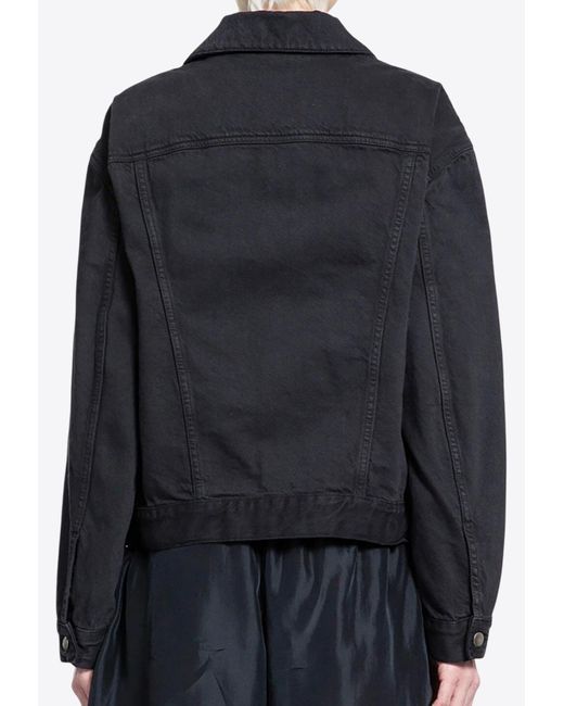 Ann Demeulemeester Black Marthe Denim Jacket