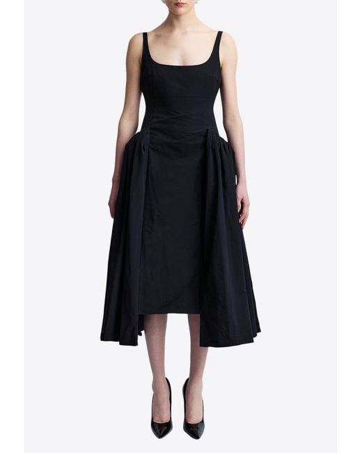 16Arlington Black Vezile Midi Dress