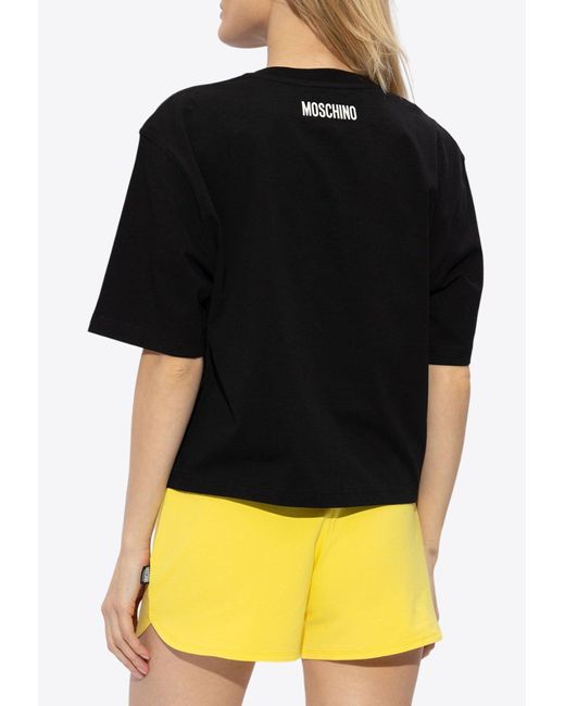 Moschino Black Loud Luxury Boxy T-Shirt