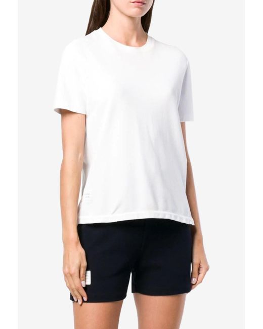 Thom Browne White Classic Loopback Pique T-Shirt