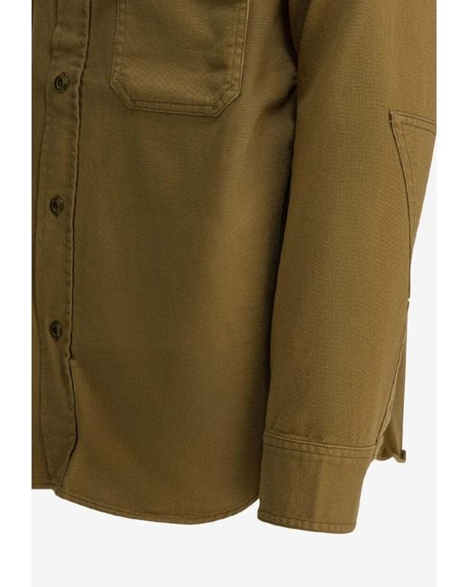 Human Made Green Work Printed Jacket for men