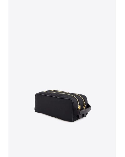 Tom Ford White Logo-Patch Nylon Pouch for men