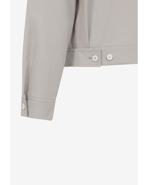 Prada Gray Cotton Jacket