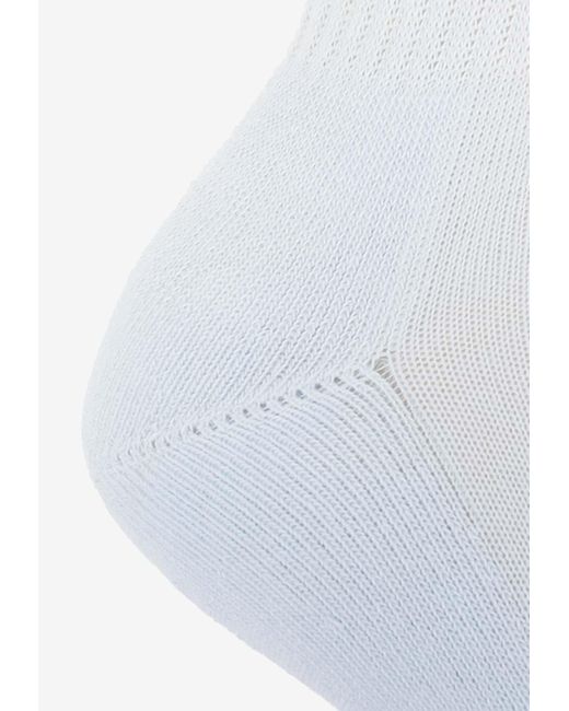 Versace White 90S Vintage Logo Socks